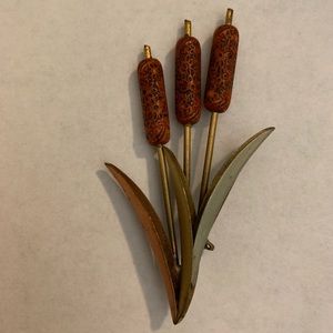 Vintage  brass brooch